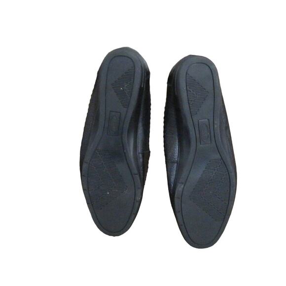 Dr Scholl's Black Leather Loafers Sz 10W - Picture 7 of 9